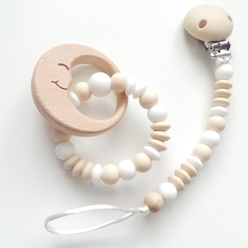 Baby Dummy Clip Macrame Dummy Holder Pacifier Clip Soother Etsy