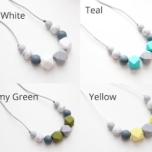 Silicone nursing necklace