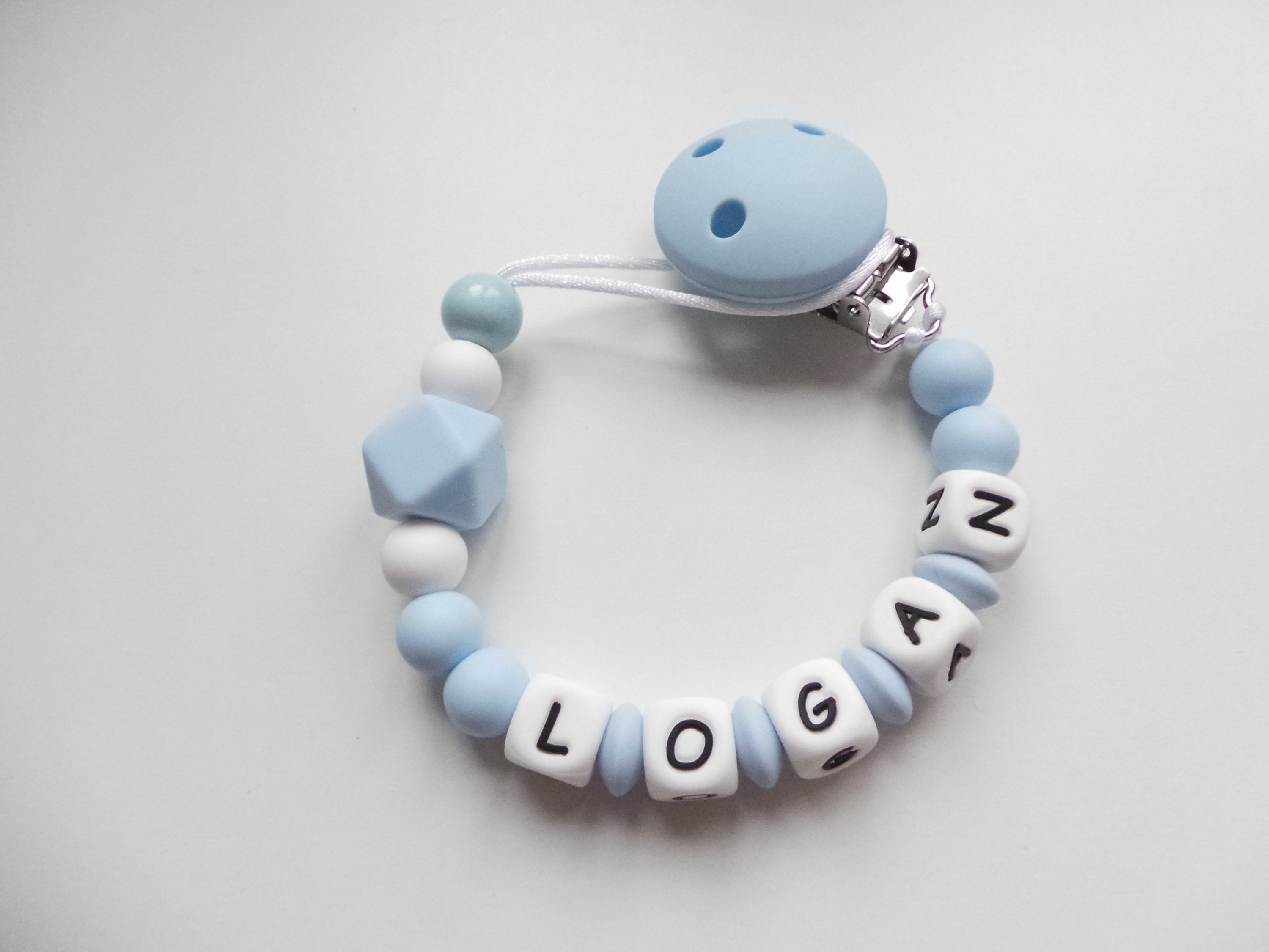 Personalised Dummy Clip Baby Boy Gift Soother Holder Etsy UK