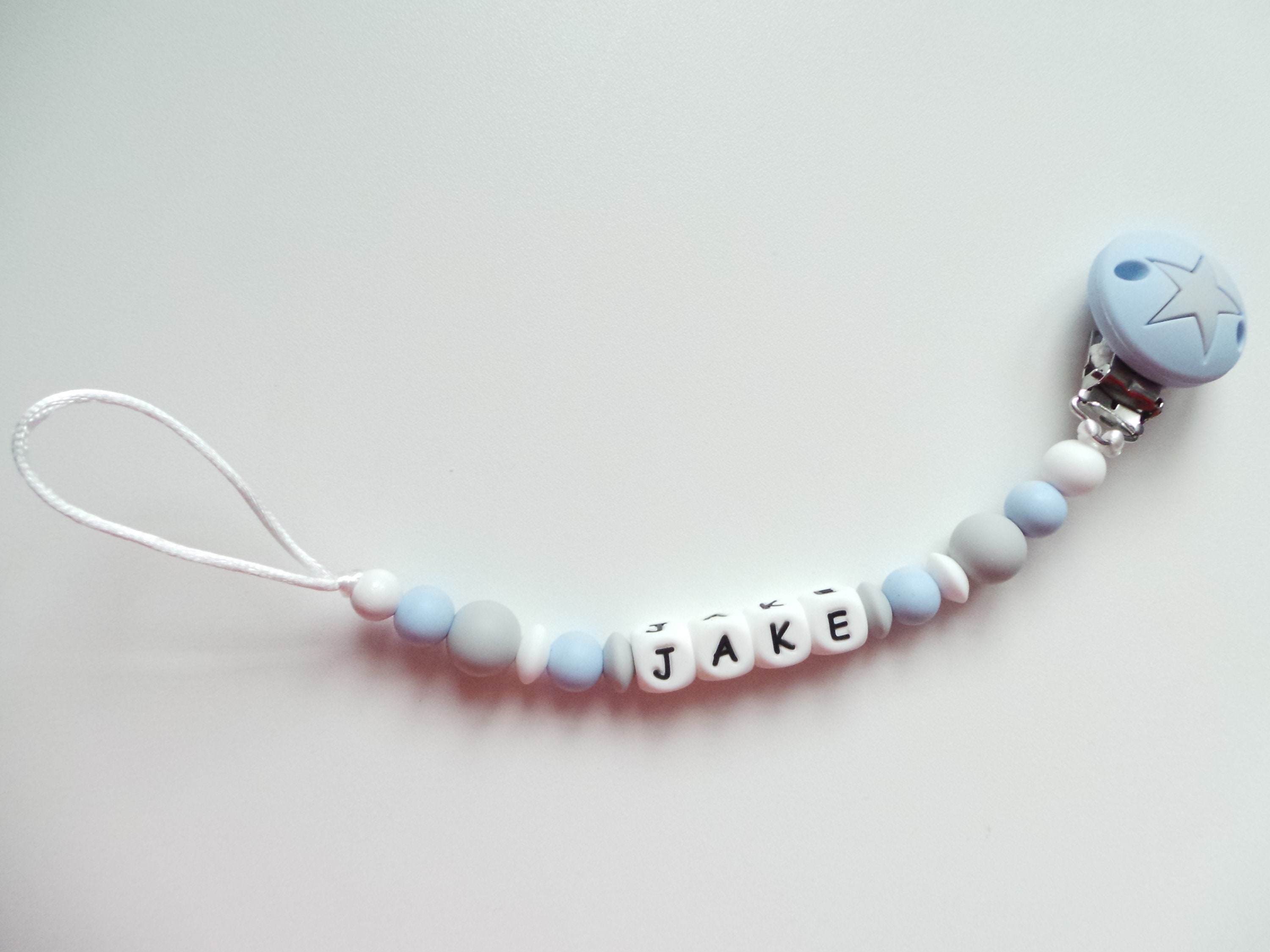 Personalised Dummy clip Baby Boy gift Soother holder Etsy