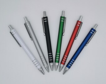 Metallic ballpoint pen with personal engraving, a special and personal gift.