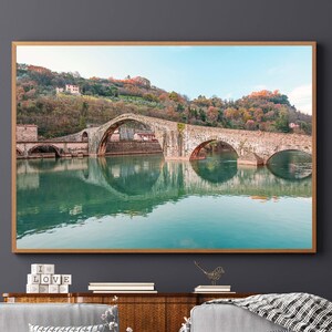 Bridge - Landscape - Digital Stamp - Travels - Nature - Antique - Design - Wall Art- Poster - Architecure - Reflections - Art