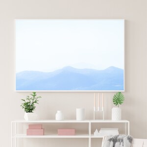 Mountains - silhouette - Minimalism - Digital Stamp - Landscape - Nature - Colors - Design - Wall Art - Hills - Colors