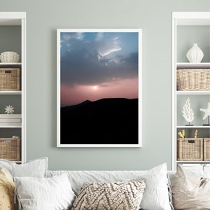 Sole - Panorama - Stampa digitale - Viaggio - Natura - Design - Stampa - Fotografia - Poster - Tramonto - Montagna - Silhouette