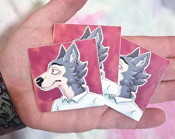 Emo Twink Wolf Sticker