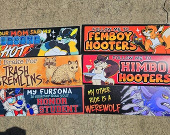 Bumper Stickers: Choose Any Two, Fade Resistant Vinyl Decals