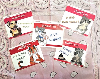 Hello I'm...Furry Species Nametag