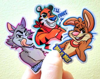 Naughty Cereal Fella Stickers