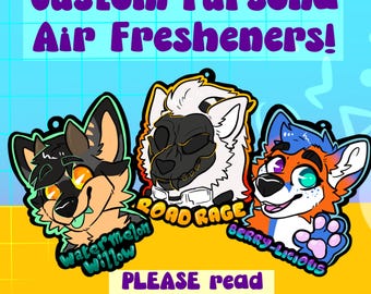 CUSTOM FURSONA AIRFRESHENERS!