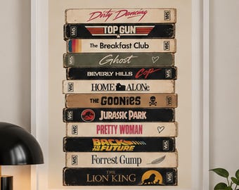 Retro VHS Movie Print, 80s 90s Film Poster, Nostalgic Cinema Decor (A4/A3)