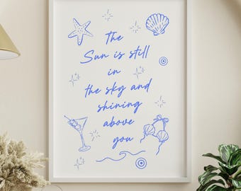 Mamma Mia Inspired Wall Print | Greek Summer Vibes (A4/A3)