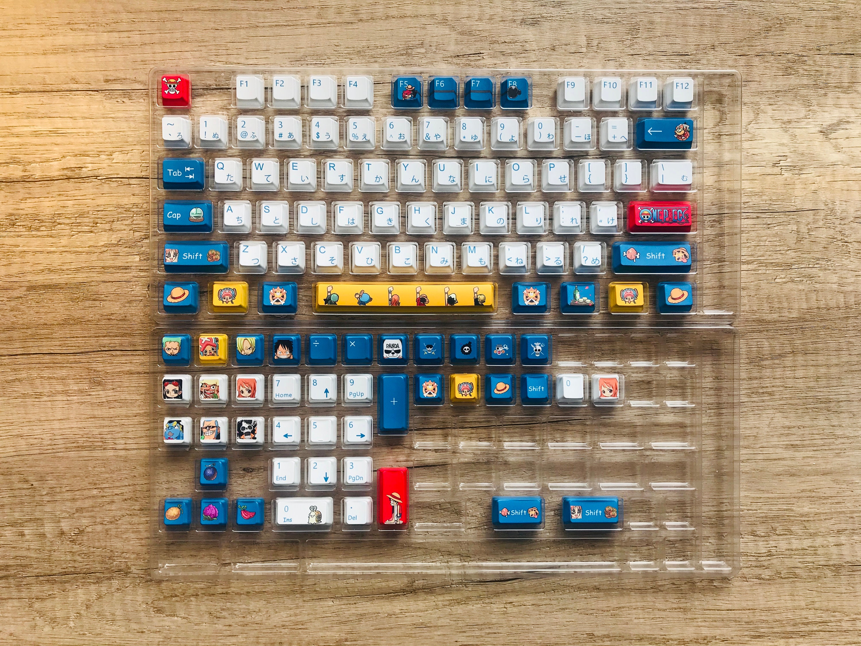One Piece Theme Custom PBT Keycap Set for Mechanical Keyboard Etsy
