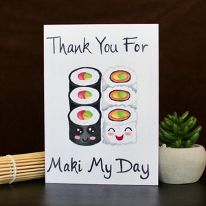 Merci pour Maki My Day | Carte