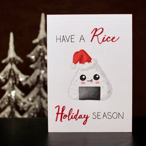 Passez une saison des fêtes de riz | | de Noël Boule de riz | Carte