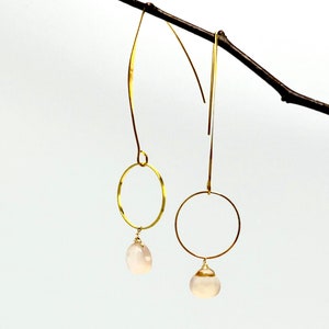 Gold drop earrings