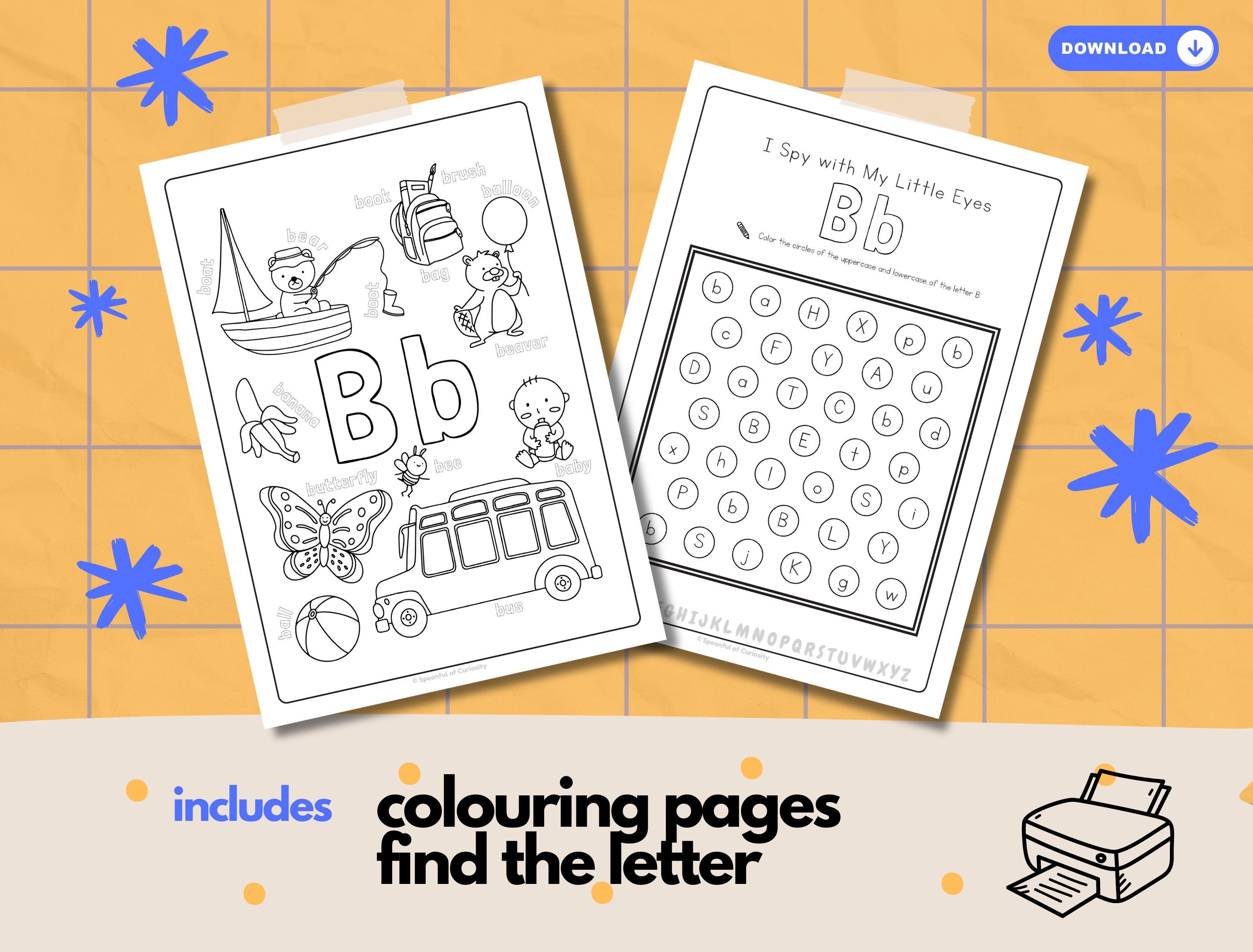 Alphabet Tracing Worksheets – ABC Handwriting, Coloring Activity (PDF ...