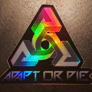 Black Holographic Sticker