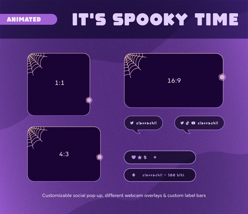 It's Spooky Time Animated Twitch Pack | Halloween and Ghost Theme ...