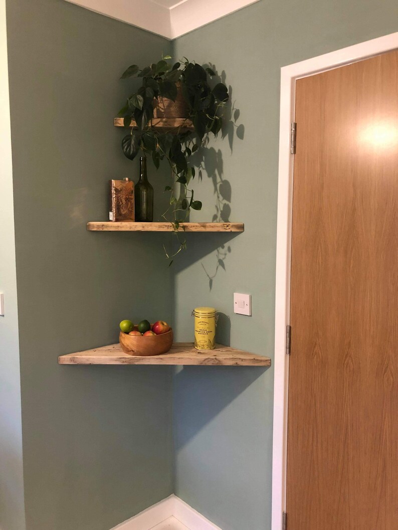 Corner Floating Shelves/ Set of 3 Etsy UK