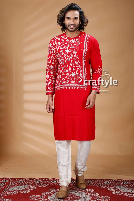 Embroidered Gents Kurta Set, Cotton at Rs 2500/piece in New Delhi | ID:  2849918391188