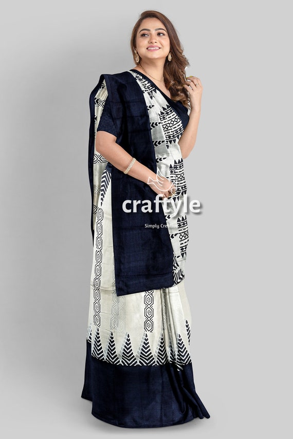 hand block print saree