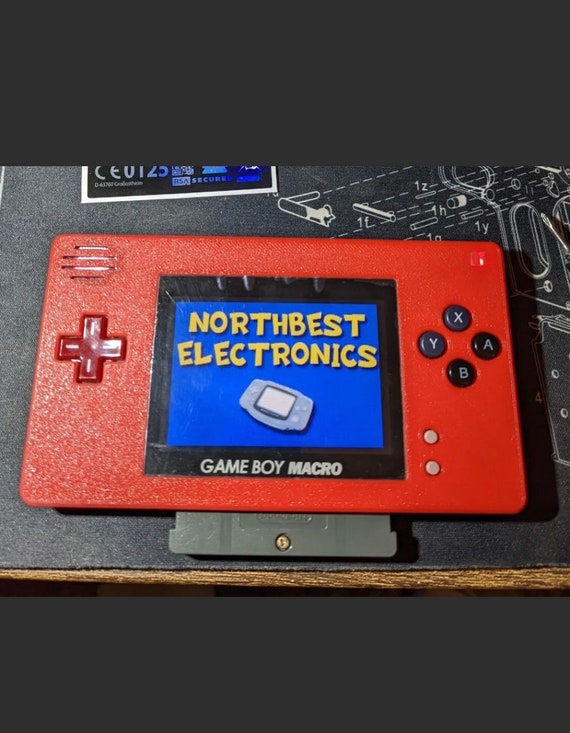Gameboy Macro. Nintendo Ds Lite Has Been Converted to Gameboy Advance With  3d Printed Faceplate. Beautiful Condition. 