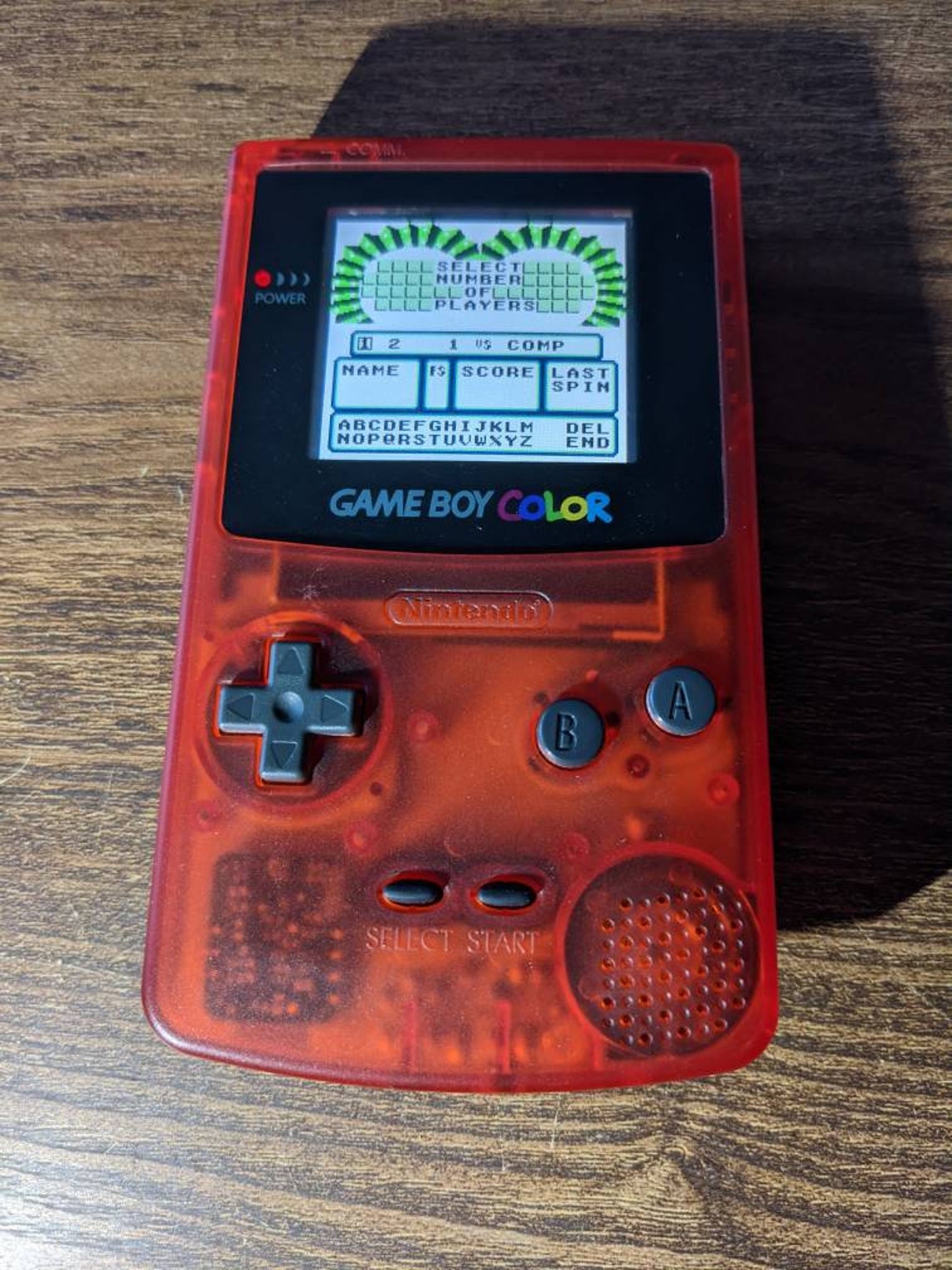 Gameboy Color with Lcd screen. New Clear Shell. Comes with a Etsy