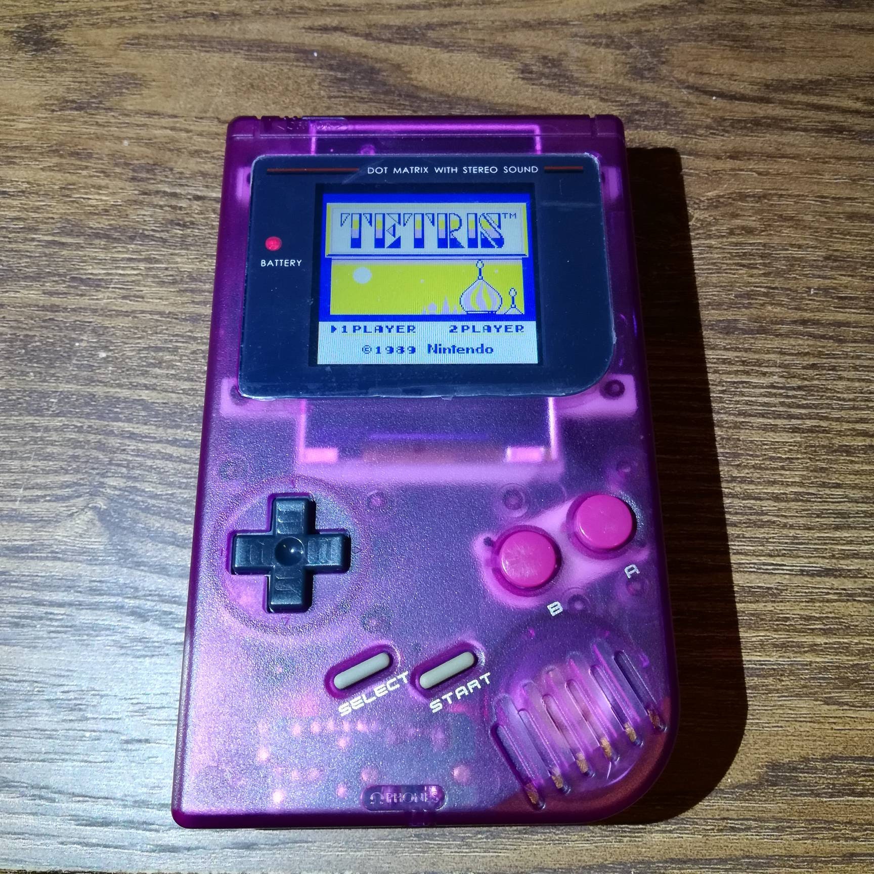 Alcatraz Island Soak Begrænsninger Gameboy Original DMG With Ips Lcd Screen & Clear Purple Shell. - Etsy