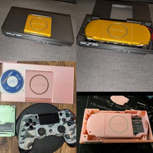 Wähle deine Farbe. Sony PS Placeable Consolizer PsP 2000/3000 schlanke Konsole & Netzteil. Vollständig geladene SD-Karte. Playstation Tragbar