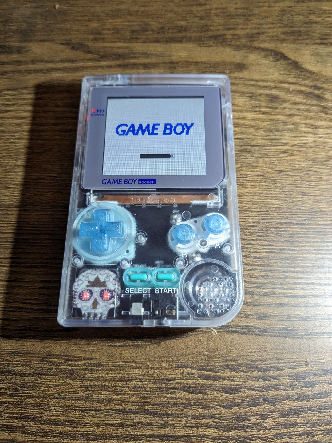 Gameboy Pocket Color With Q5 Ips Lcd Screen, & New Clear Shell. Fully