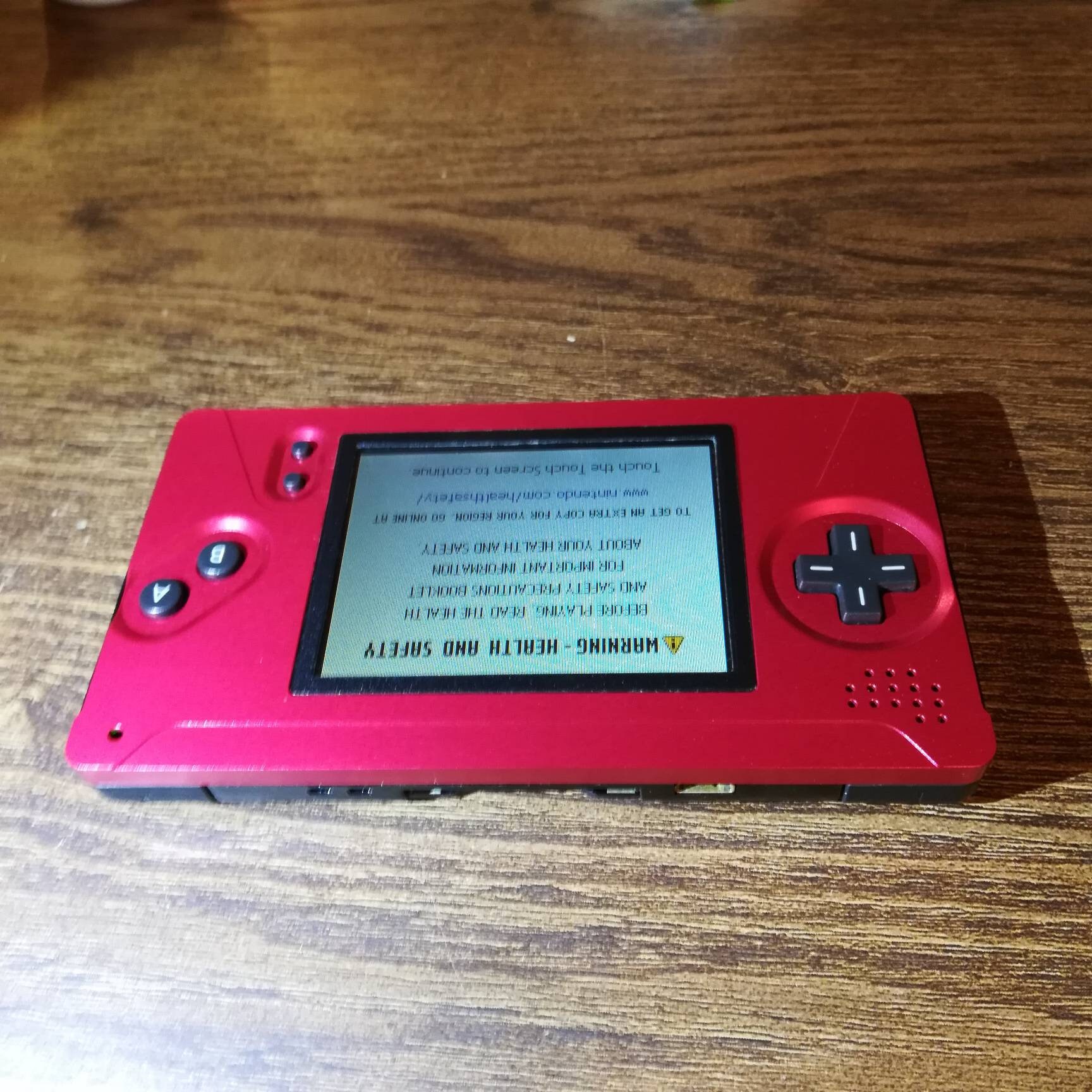 ゲームボーイマクロ。任天堂DSライトをアルミ製フェイスプレート
