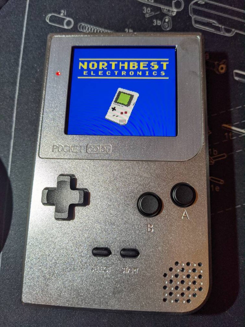 Custom Aluminum Gameboy Pocket Color With Funny Playing Q5 Ips Etsy