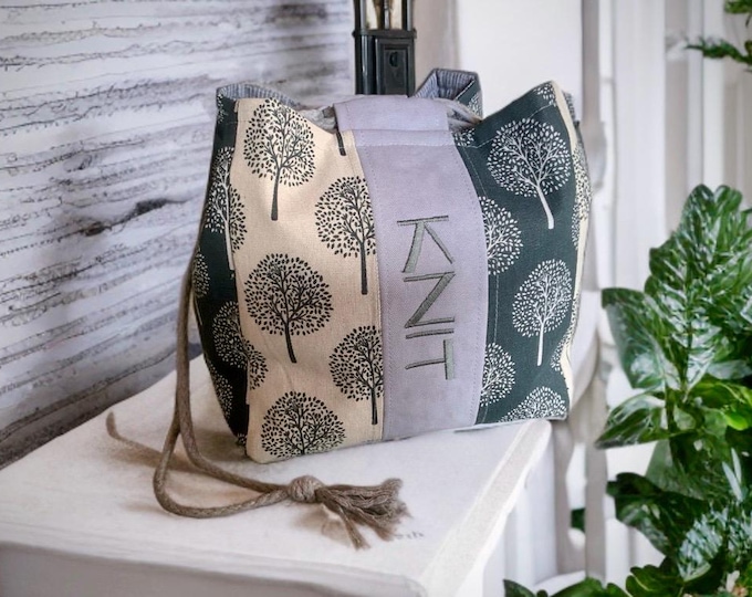 Featured listing image: Project bag for handicrafts/wool/knitting bag