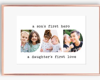 Digital File, Father's Day Photo Print, Gift for Him, Father's Day Gift, Father's Day Print, Custom Photo Print, Gift for Dad, Daddy Gift