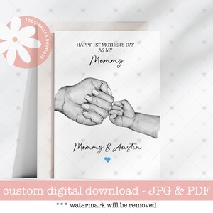 Muttertagskarte zum Ausdrucken | Benutzerdefinierte Mutter-Sohn-Andenken Karte | Druckbare Karte für Mama von Sohn | Einzigartiges Geschenk für Mama | Muttertag