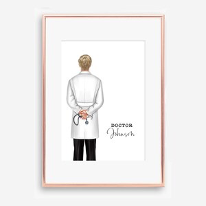Doctor Appreciation Gift, Personalized Doctor Print, Thank You Gift for Doctors, Unique Digital File for Him, Best Friend Gift