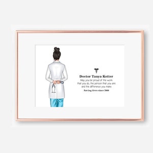 Digital File, Doctor Appreciation Gift, Doctor Thank you Gift, Gift for Doctors, Best Friend Print, Personalised Doctor Print, Gifts for Her