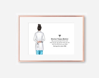 Digital File, Doctor Appreciation Gift, Doctor Thank you Gift, Gift for Doctors, Best Friend Print, Personalised Doctor Print, Gifts for Her