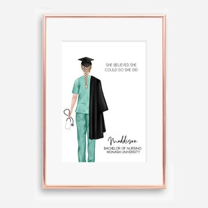 Personalized Nursing School Graduation Print: Custom Keepsake (Digital File)