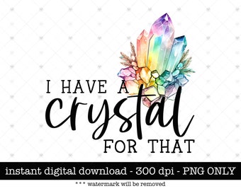 Tengo un cristal para eso PNG: Clipart de bruja (Descarga digital)
