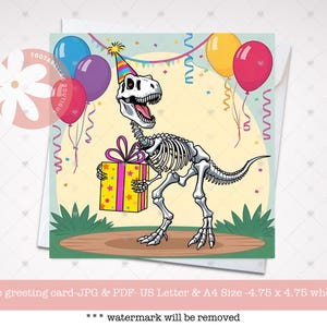 Download instantâneo | Cartão de aniversário engraçado - Cartão de felicitações de fóssil de dinossauro para impressão | Cartão de aniversário de velho para ele | Cartão de pessoa idosa hilariante