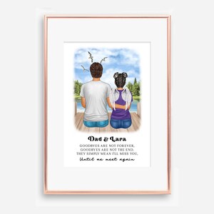 Personalized Memorial Print: Father & Daughter Remembrance (Digital File)