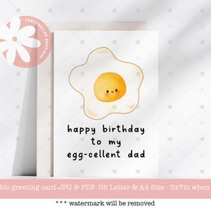 Download instantâneo, cartão de aniversário para pai para impressão, cartão de aniversário engraçado e excelente para pai, cartão de piada, cartão de aniversário divertido para pais excelentes