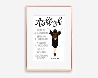 Personalized Graduation Print: Custom Keepsake Gift (Digital File)