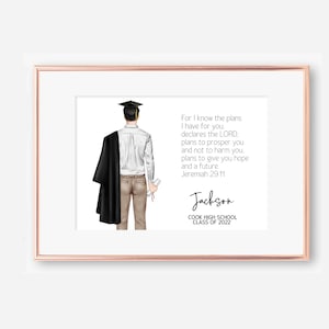 Printable Bible Verse Graduation Gift | Custom Print for College & High School Graduates | Digital Keepsake | Jeremiah 22:11
