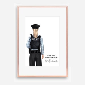 Digital File,Personalised Police Officer Gift,Police Officer Appreciation Gift,Custom Police Print,Gift for Police Officer,Occupation Print