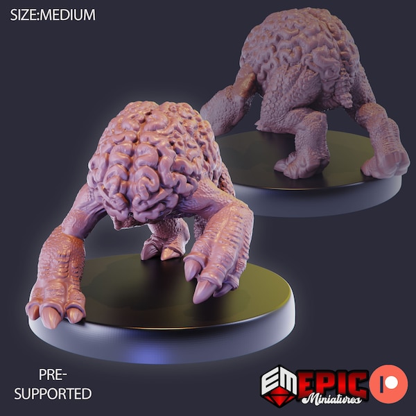 Intellect crawler (25mm base)  | D&D | RPG Tabletop | Dungeons and Dragons | 28mm miniature| valentines gift