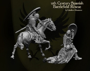 11th century Spanish rescue | Knight  miniature | Dungeons and Dragons | Reconquer Designs | Historical miniatures | medieval miniatures