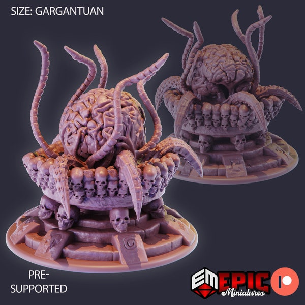 Mother brain (100mm base) | D&D | RPG Tabletop | Dungeons and Dragons | 28mm miniature| valentines gift