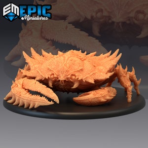 Giant Crab | D&D | RPG Tabletop | Dungeons and Dragons | 28mm miniature | crab miniature | undersea| valentines gift